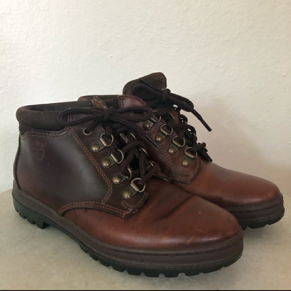 Timberland Brown Leather Work/Hiking Lace Up Boots